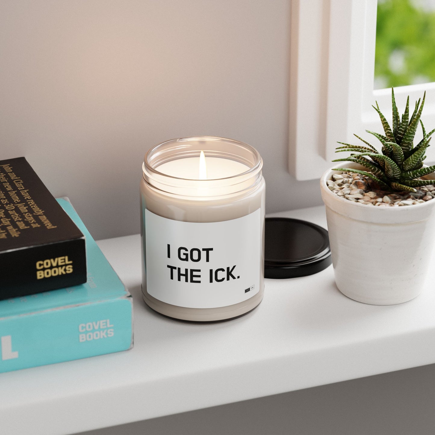 Humorous Scented Soy Candle - 'I Got The Ick' - 9oz