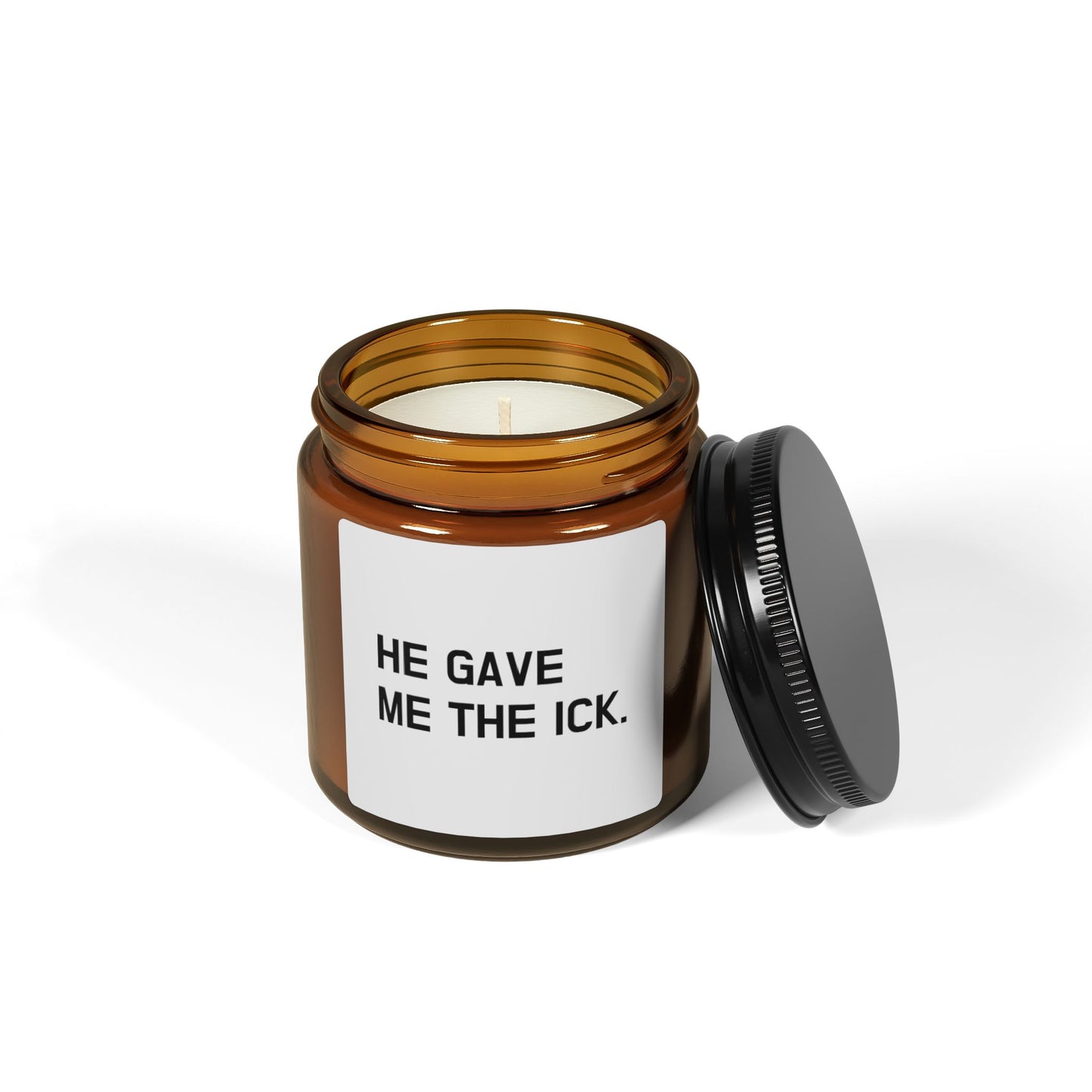 Humorous Scented Soy Candle - "He Gave Me The Ick" - Perfect Gift for Friends