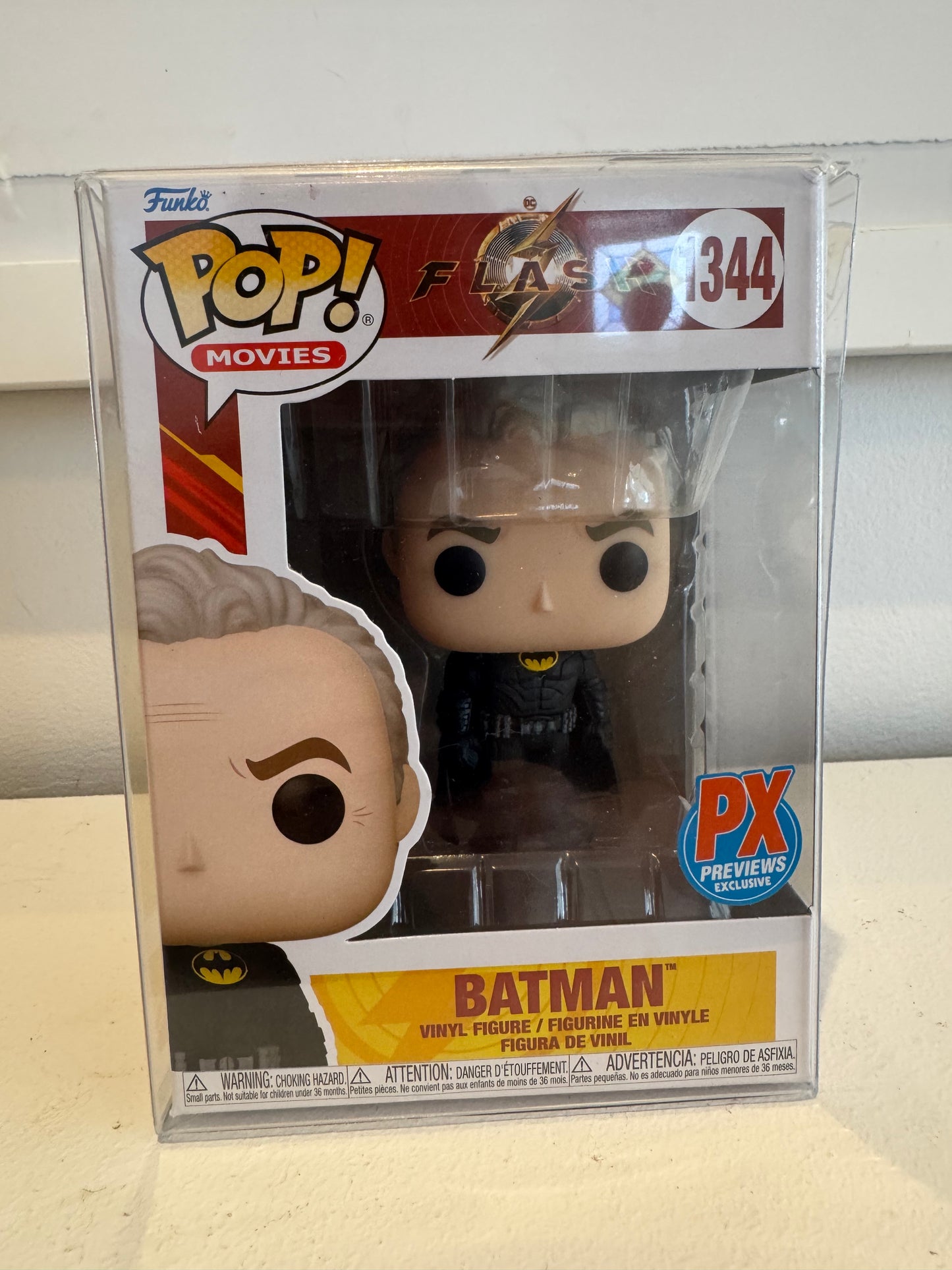 Funko Pop! The Flash Batman Keaton Unmasked Px Exclusive Pop Movies #1344Vinyl Figure