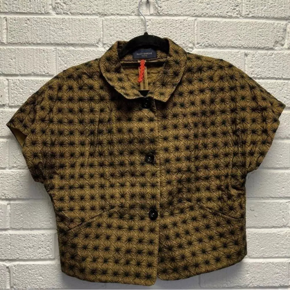 Piazza Sempione Vintage Cropped Jacke 40s Style Cropped Cotton Jacket EU46