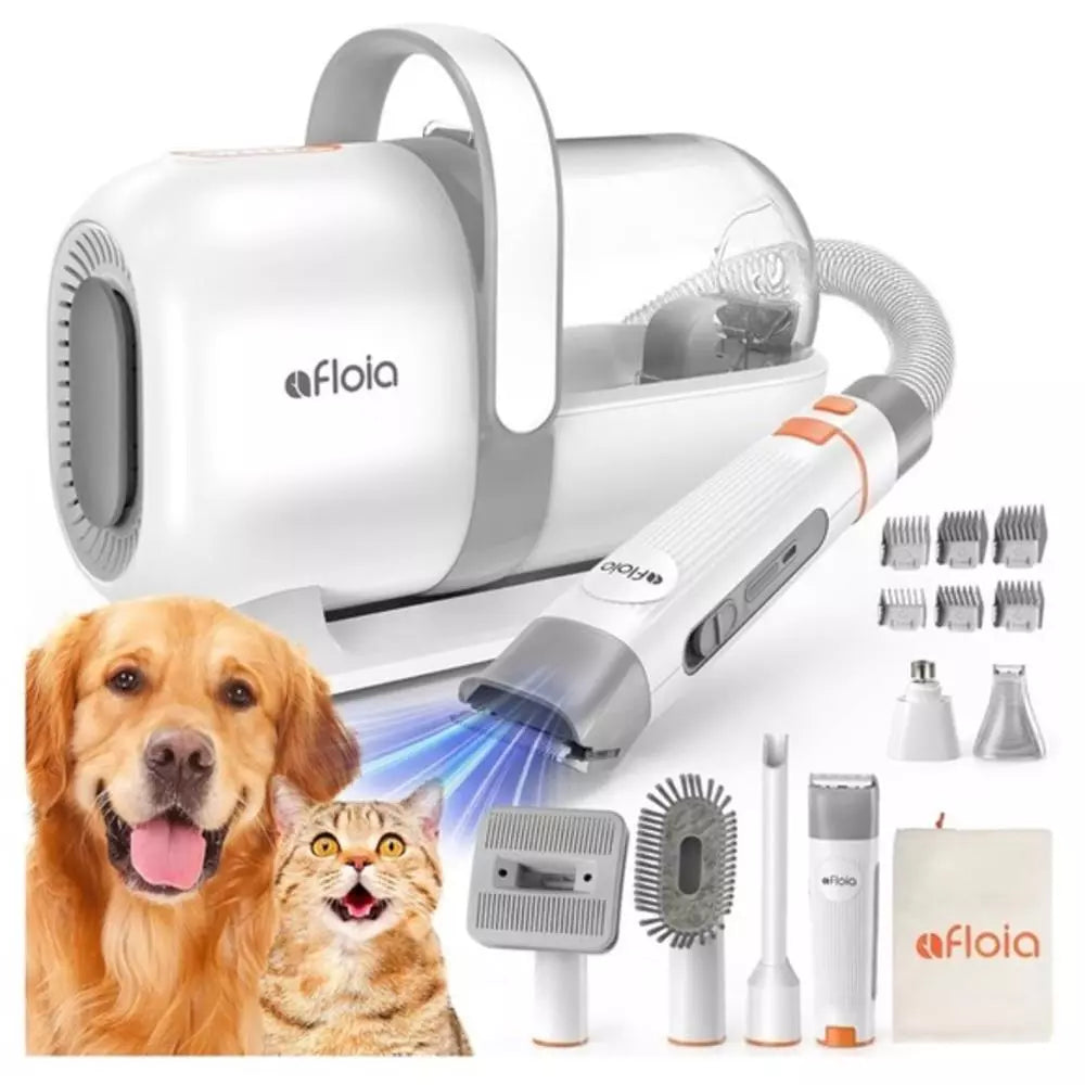 Floia Pet Grooming & Vacuum System Quiet Powerful Hair Removal for Dogs & Cats