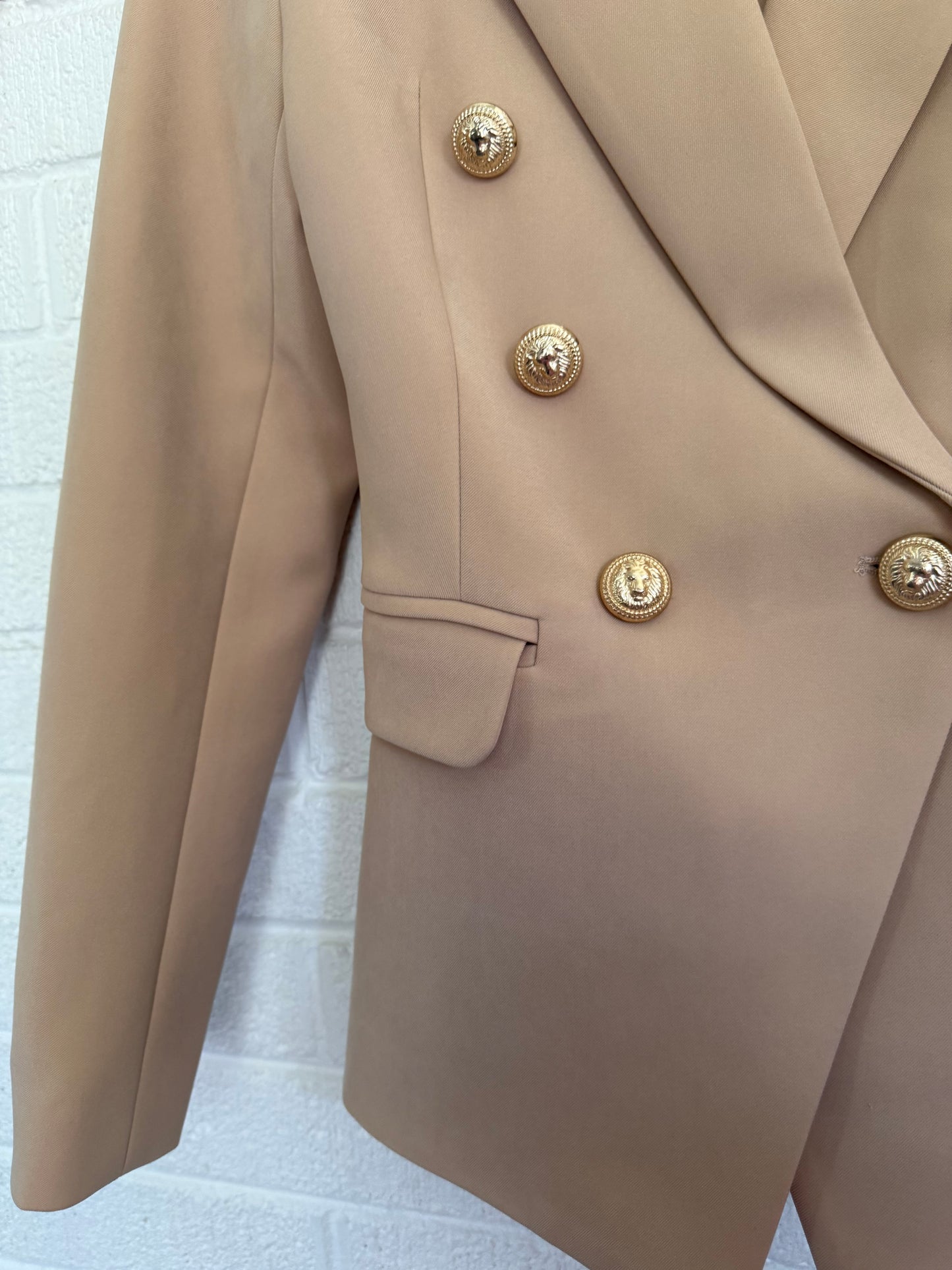 BALMAIN Paris Double Breasted Blazer with Gold Buttons Vintage