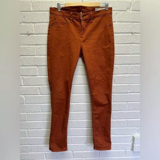 Rag & Bone Legging Jeans in Rust - Size 32