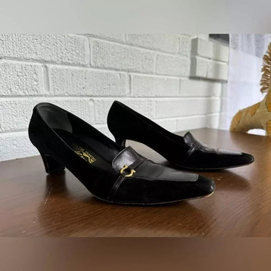 Elegant Salvatore Ferragamo Black Heels - Timeless Classic