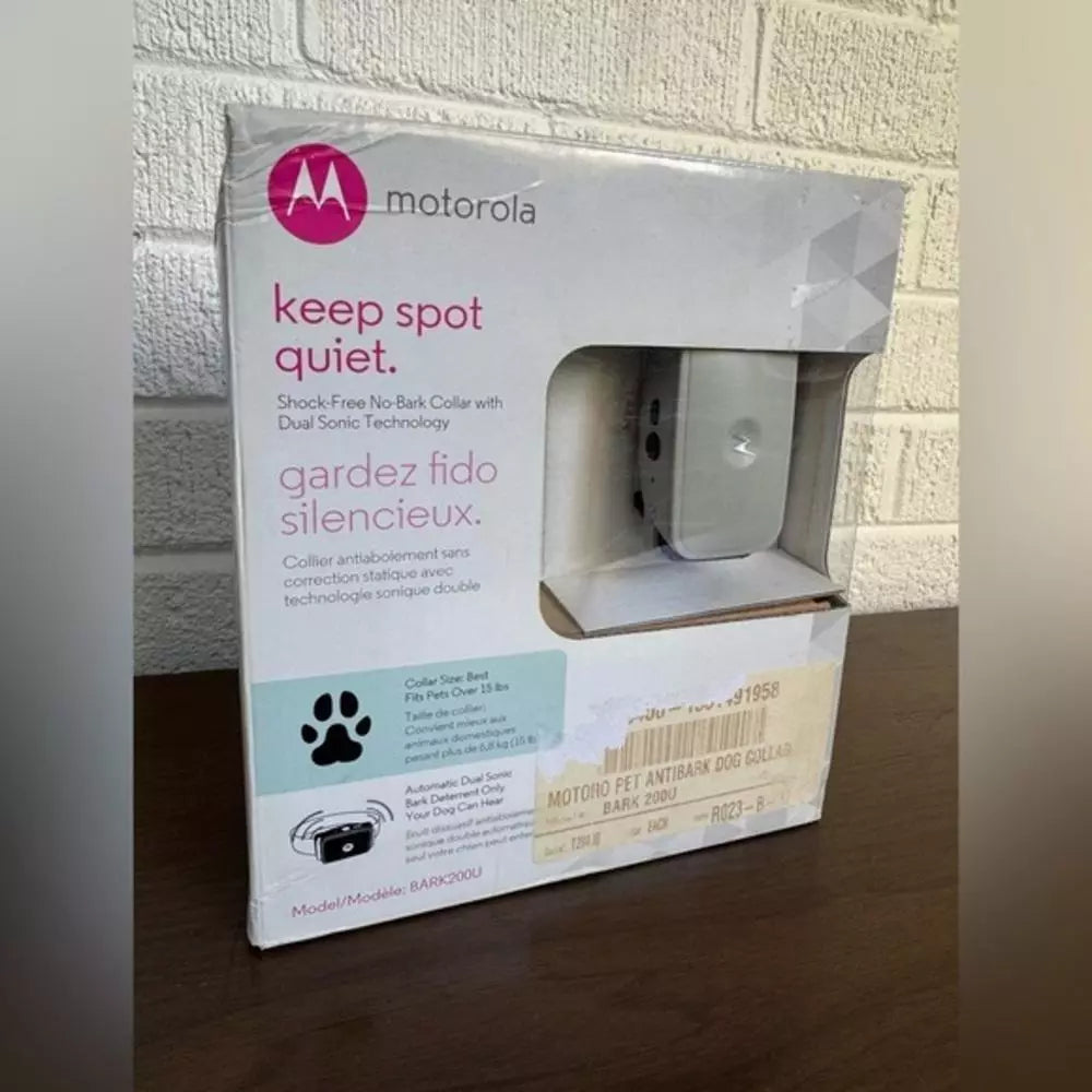 Motorola Keep Spot Quiet Shock-Free No-Bark Collar BARK200U Ultrasonic 3