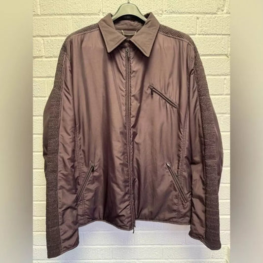 Dolce & Gabbana - Stylish Brown Casual Jacket with Unique Detailing Mens EU55