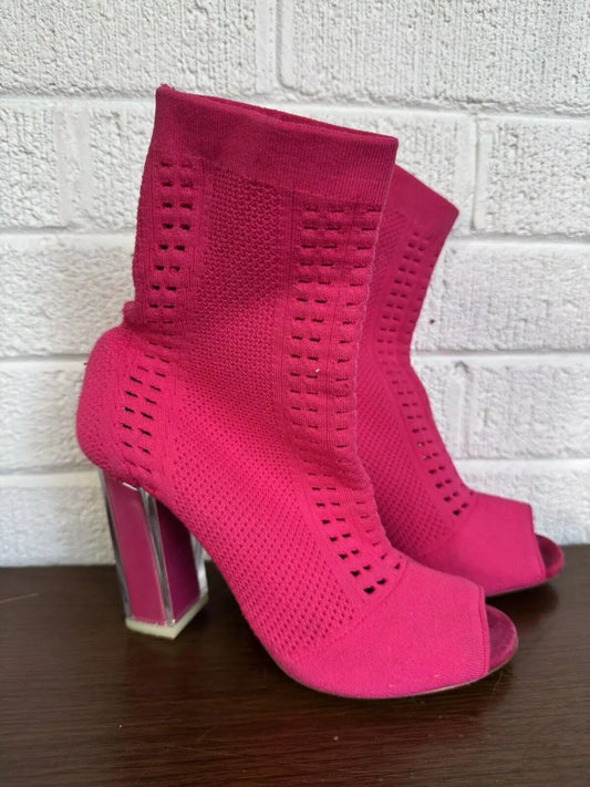 Pink Knit Heeled Sandals Trendy and Stylish Footwear Baldinini 37 Size 7