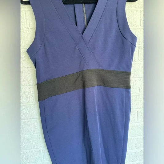 Elegant Purple Sleeveless Dress with Black Accent Pink Tartan Size 10